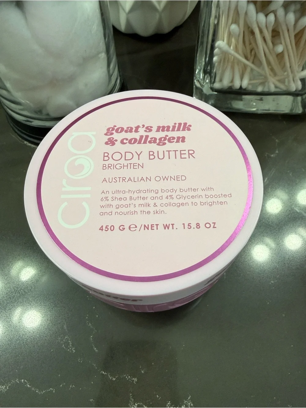 Goat's Milk & Collagen Pink Body Butter - Brighten